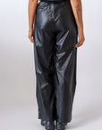 Pantalone In Ecopelle Black