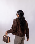 Giubbotto Eco Camoscio Marron