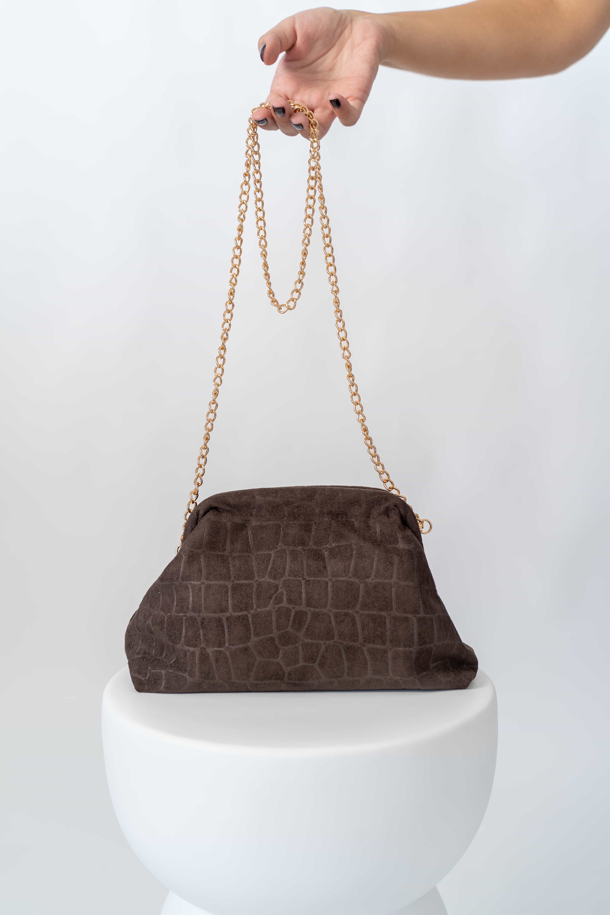 Borsa Clutch Crocodile