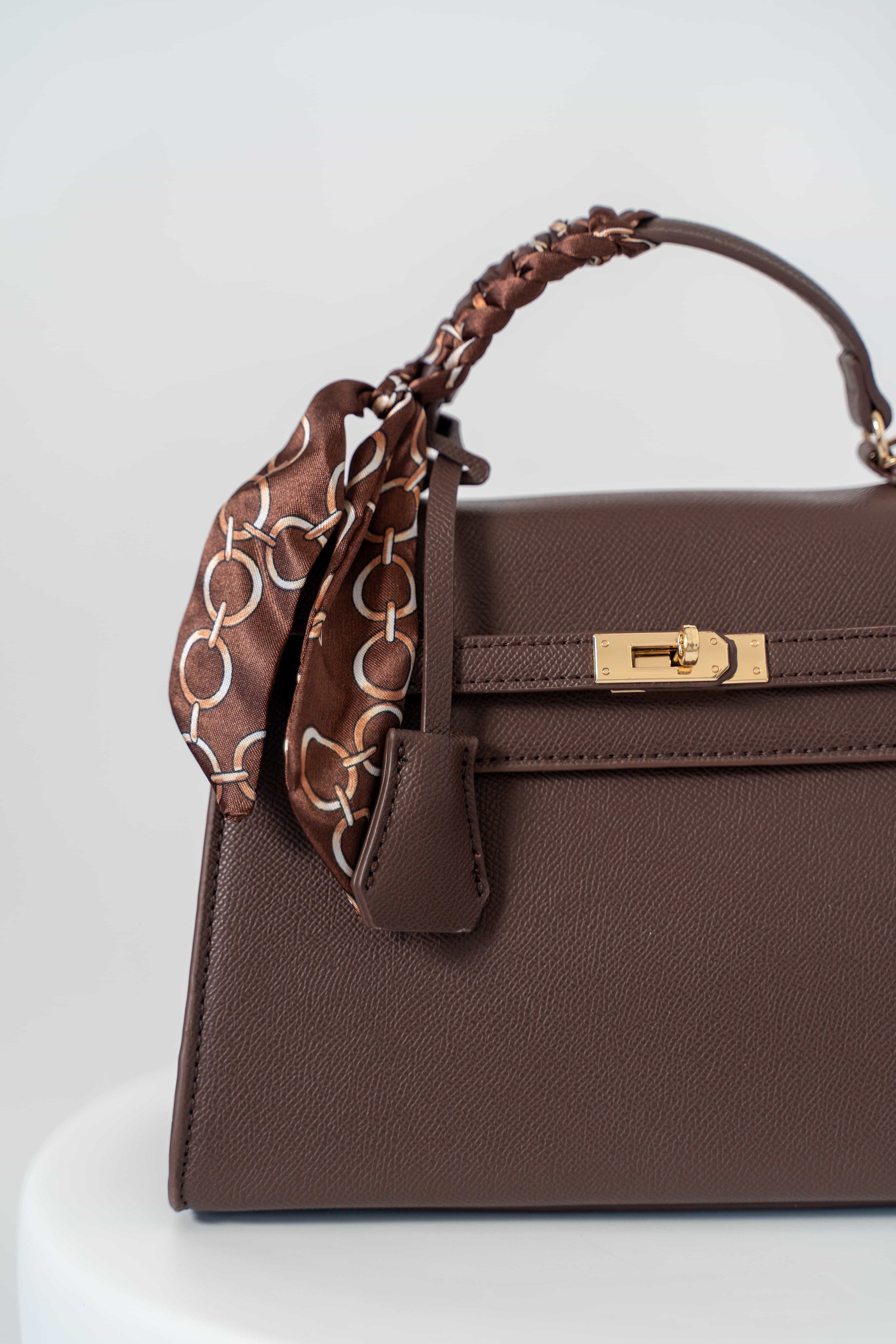 Borsa A Mano Con Foulard