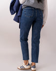 Jeans Mom Fit Orlo Taglio Vivo