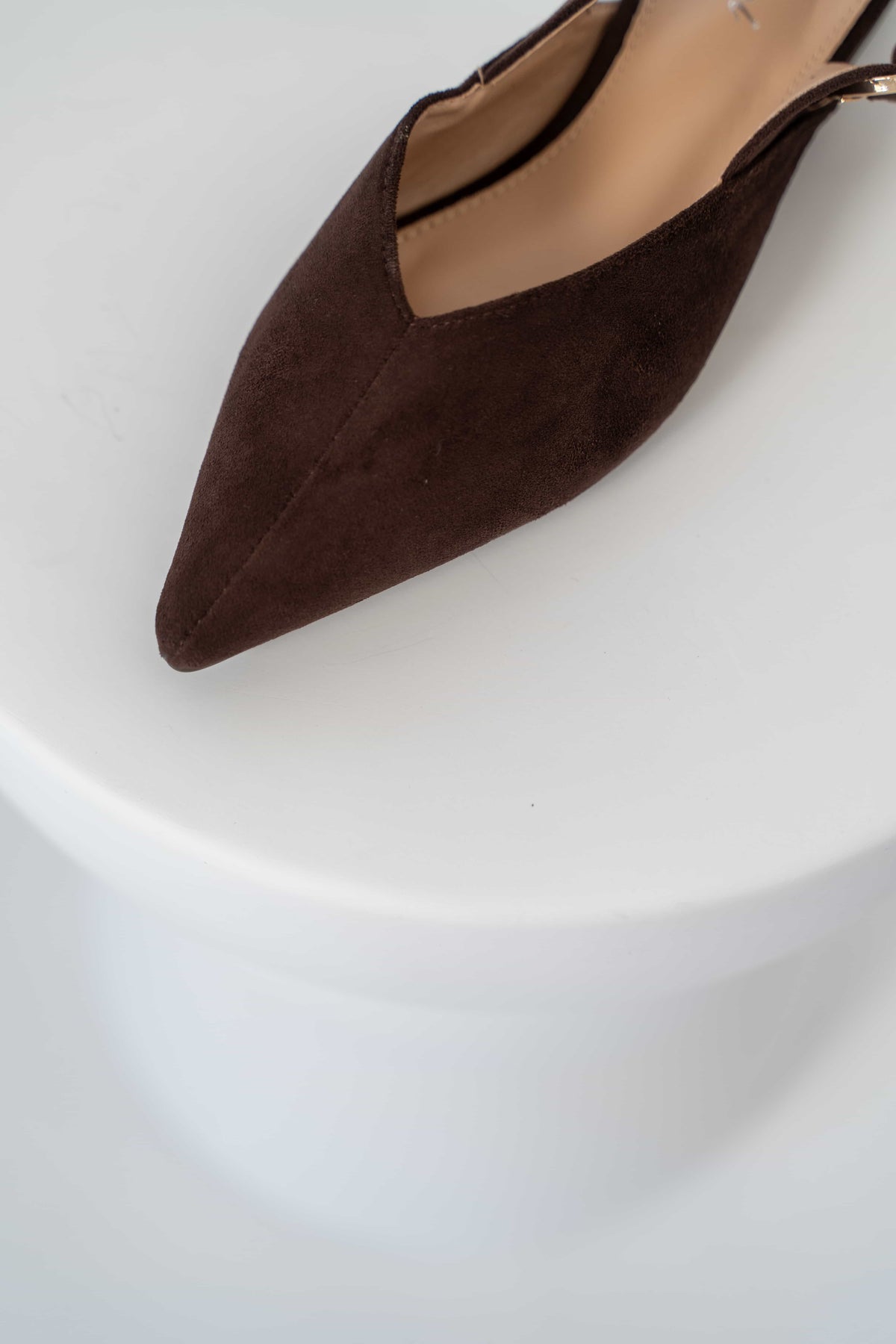 Ballerina Slingback Ecocamoscio
