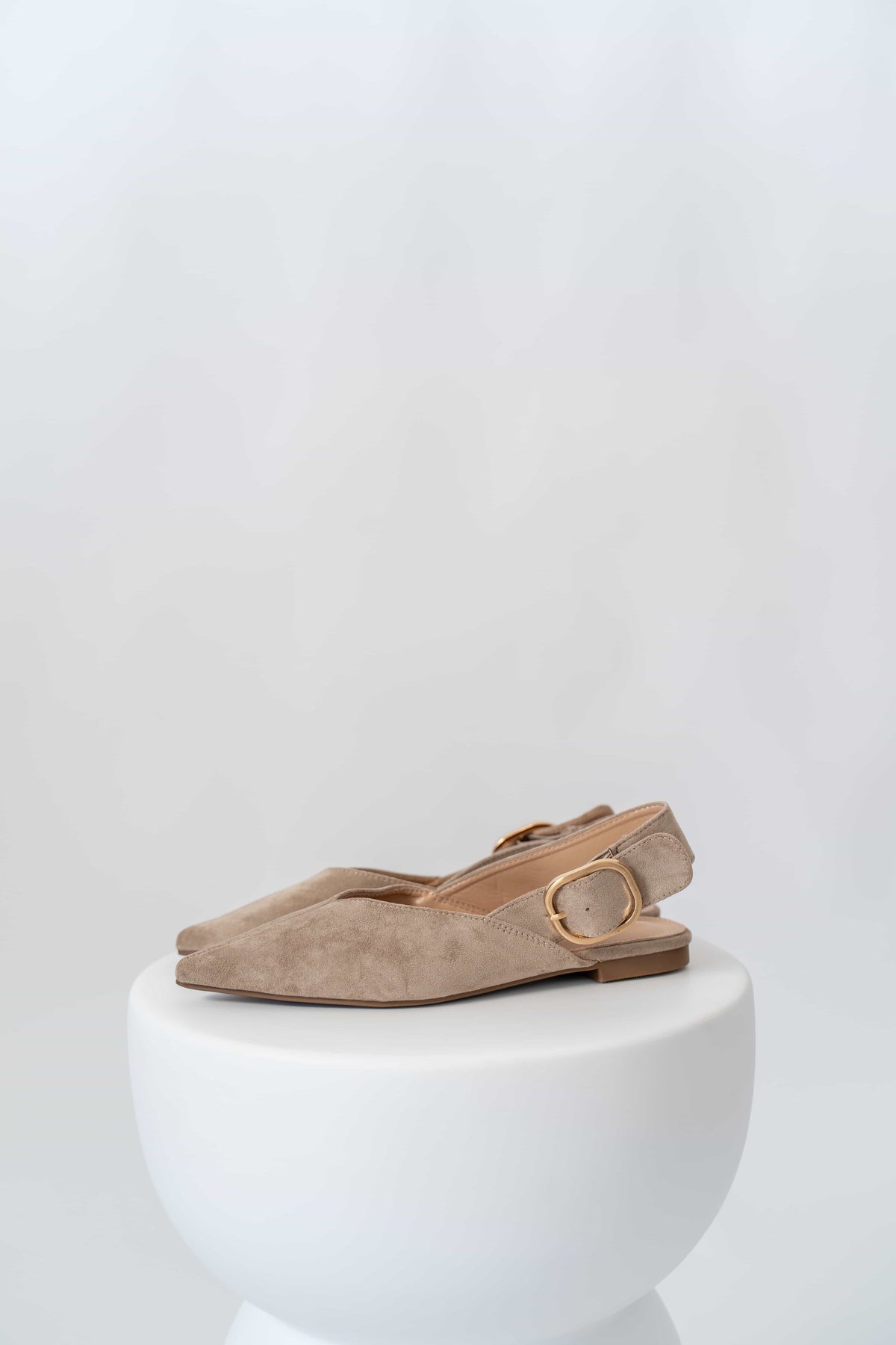 Ballerina Slingback Ecocamoscio