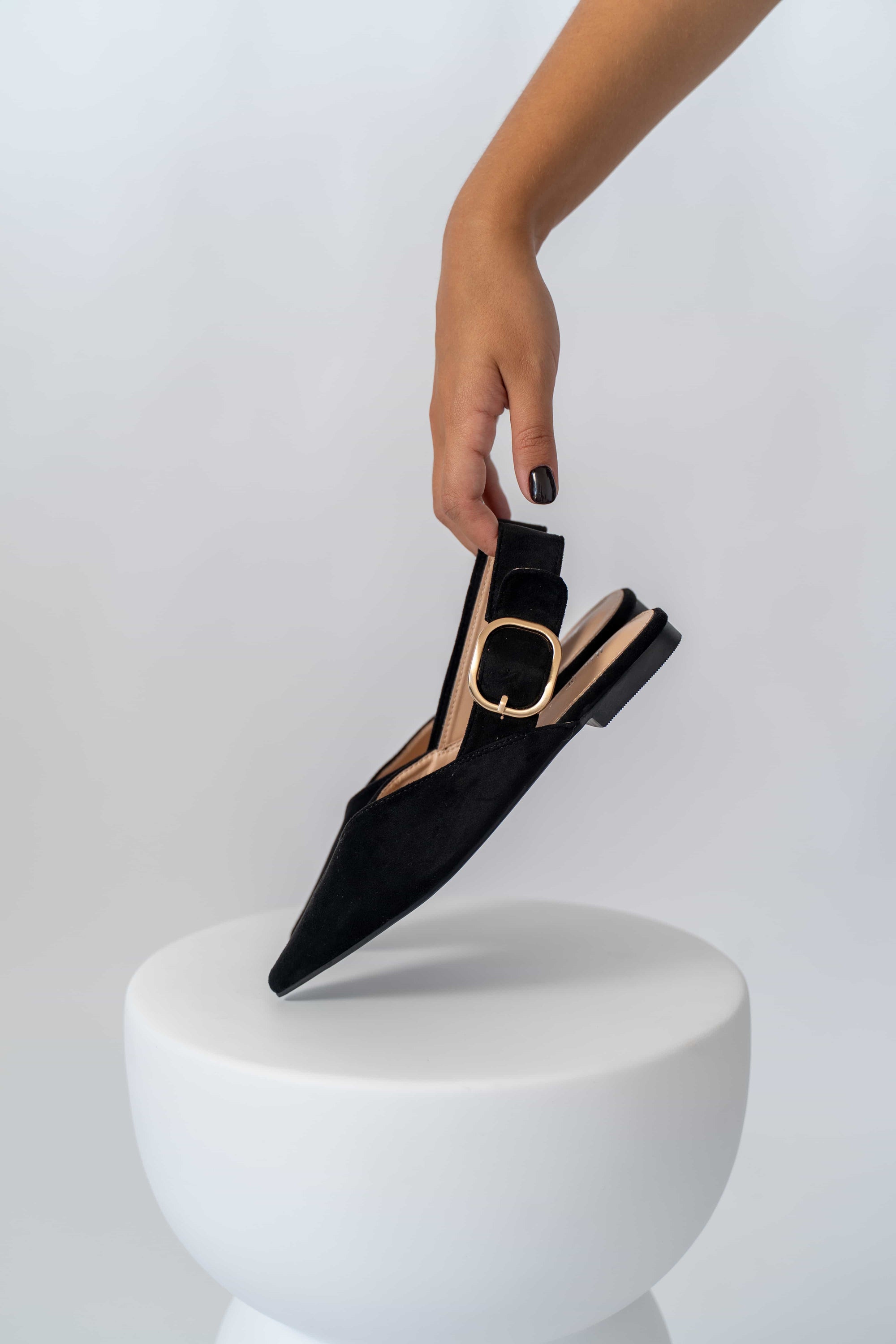 Ballerina Slingback Ecocamoscio