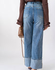 Jeans Con Risvolto