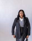 Blazer Gessato Monopetto