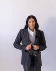 Blazer Gessato Monopetto