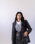 Blazer Gessato Monopetto