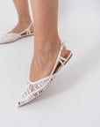 Ballerina Slingback White - Stylish Moda