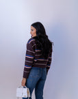 Maglione A Righe Chocolate