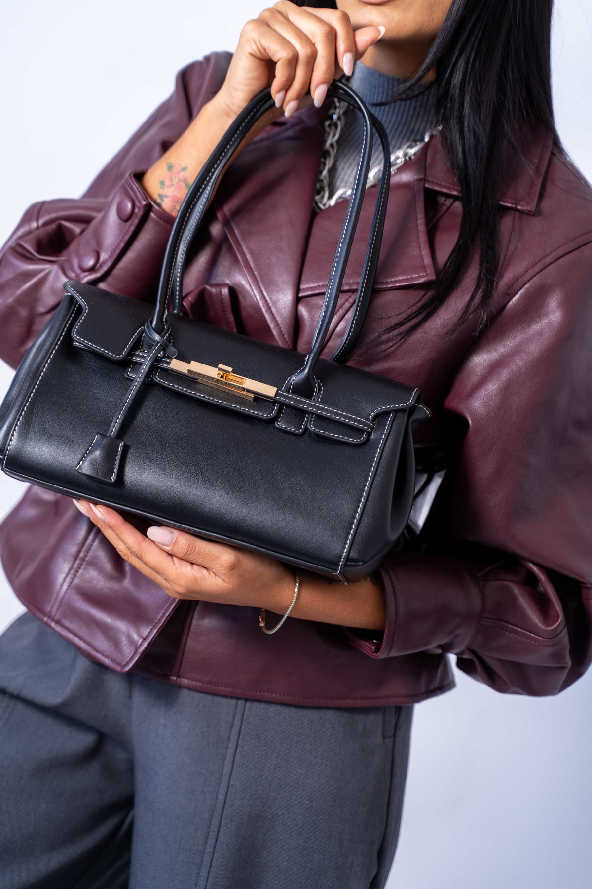 Borsa A Spalla In Ecopelle