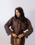 Twinset Camicia A Quadri E Spolverino