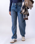 Jeans Straight Denim Blu