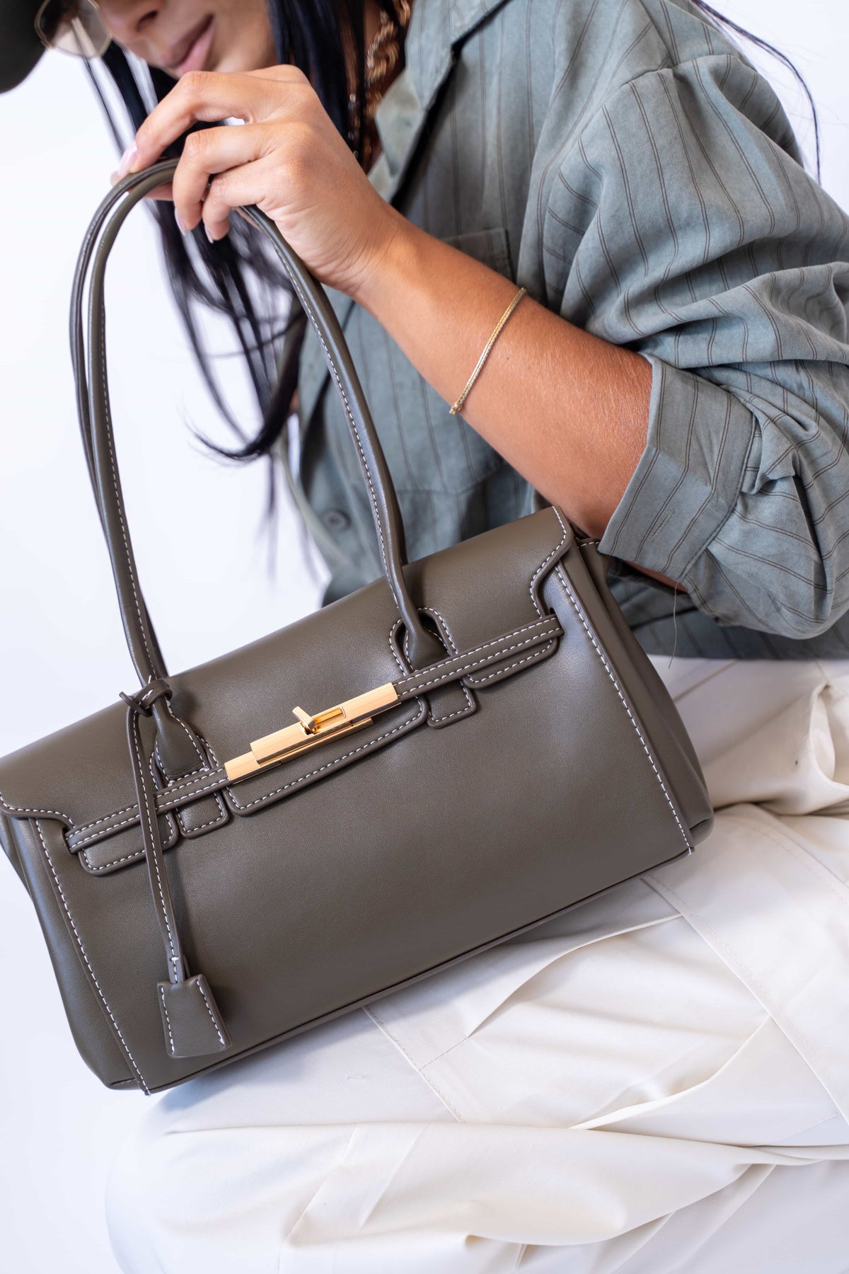 Borsa A Spalla In Ecopelle