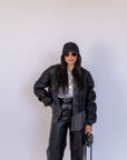 Giubbotto In Ecopelle Black