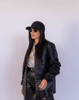 Giubbotto In Ecopelle Black