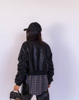 Giubbotto In Ecopelle Black