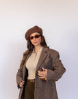 Blazer Effetto Spigato