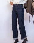 Jeans Lavaggio Zero Con Risvolto