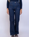 Jeans Con Treccia In Vita