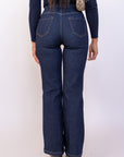 Jeans Con Treccia In Vita