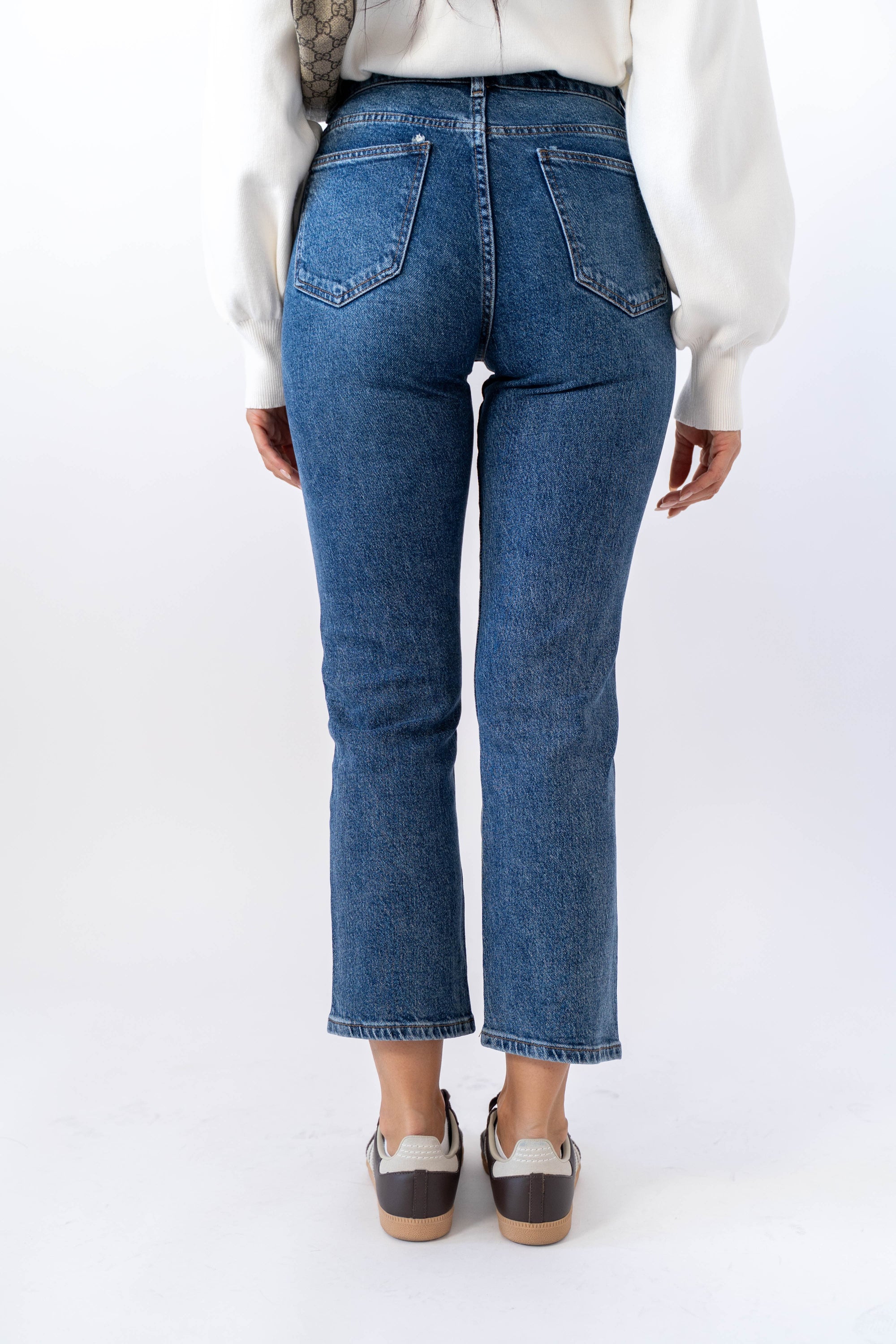 Jeans Mom Denim Blu