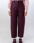 Pantalone Slouchy Bordeaux