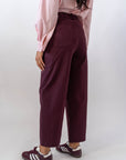 Pantalone Slouchy Bordeaux