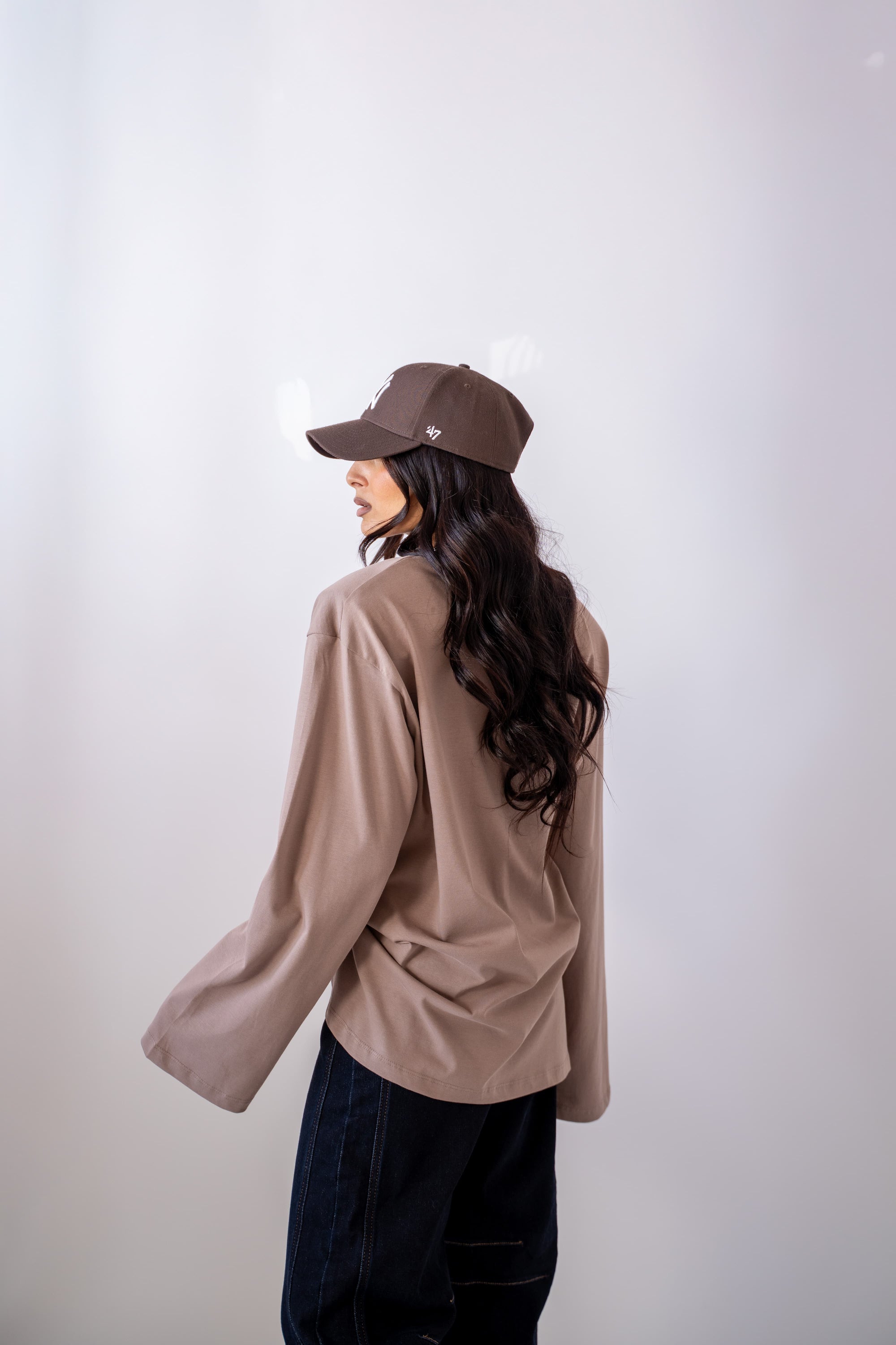 Maglia Over Con Spalline