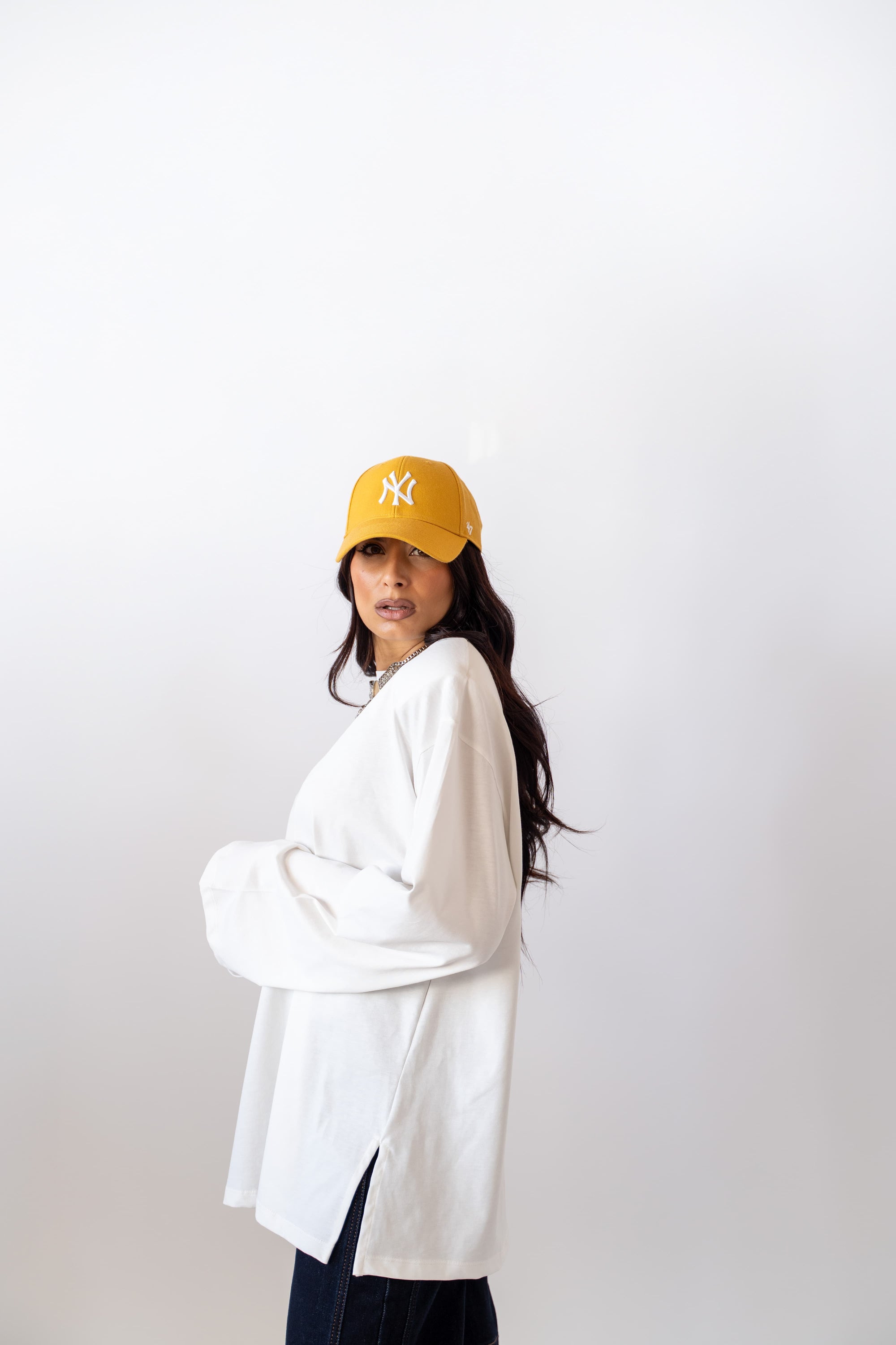 Maglia Over Con Spalline