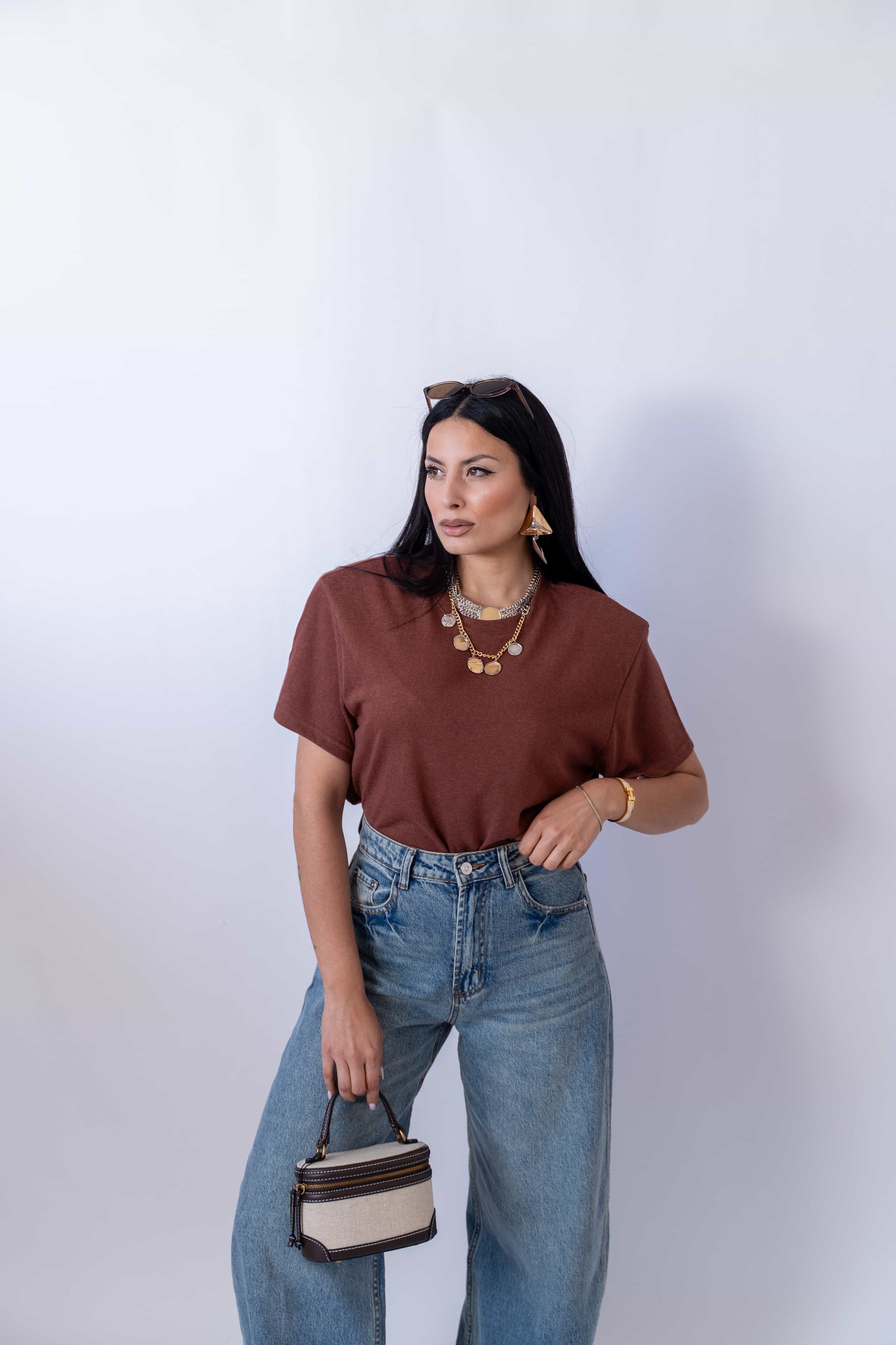T-Shirt Bordeaux - Stylish Moda