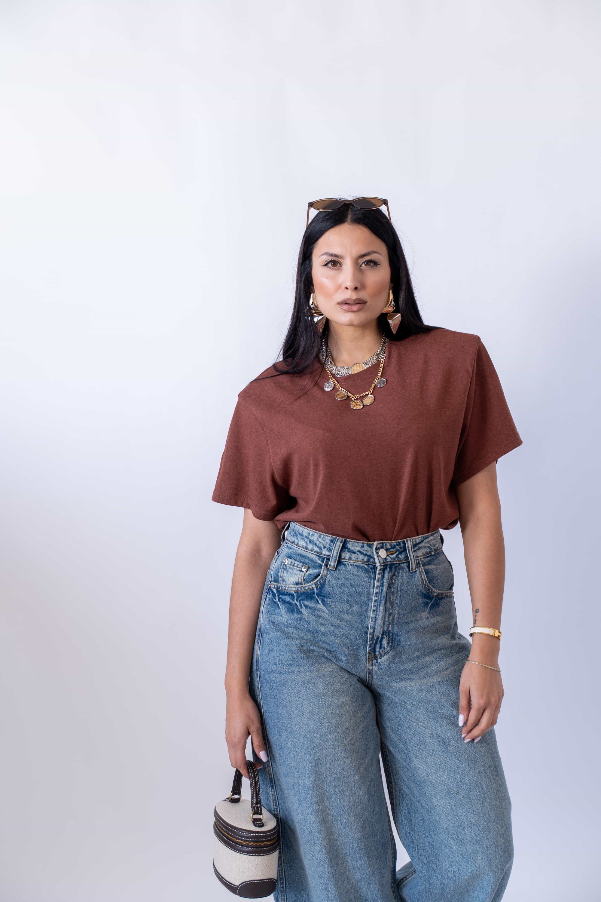 T-Shirt Bordeaux - Stylish Moda