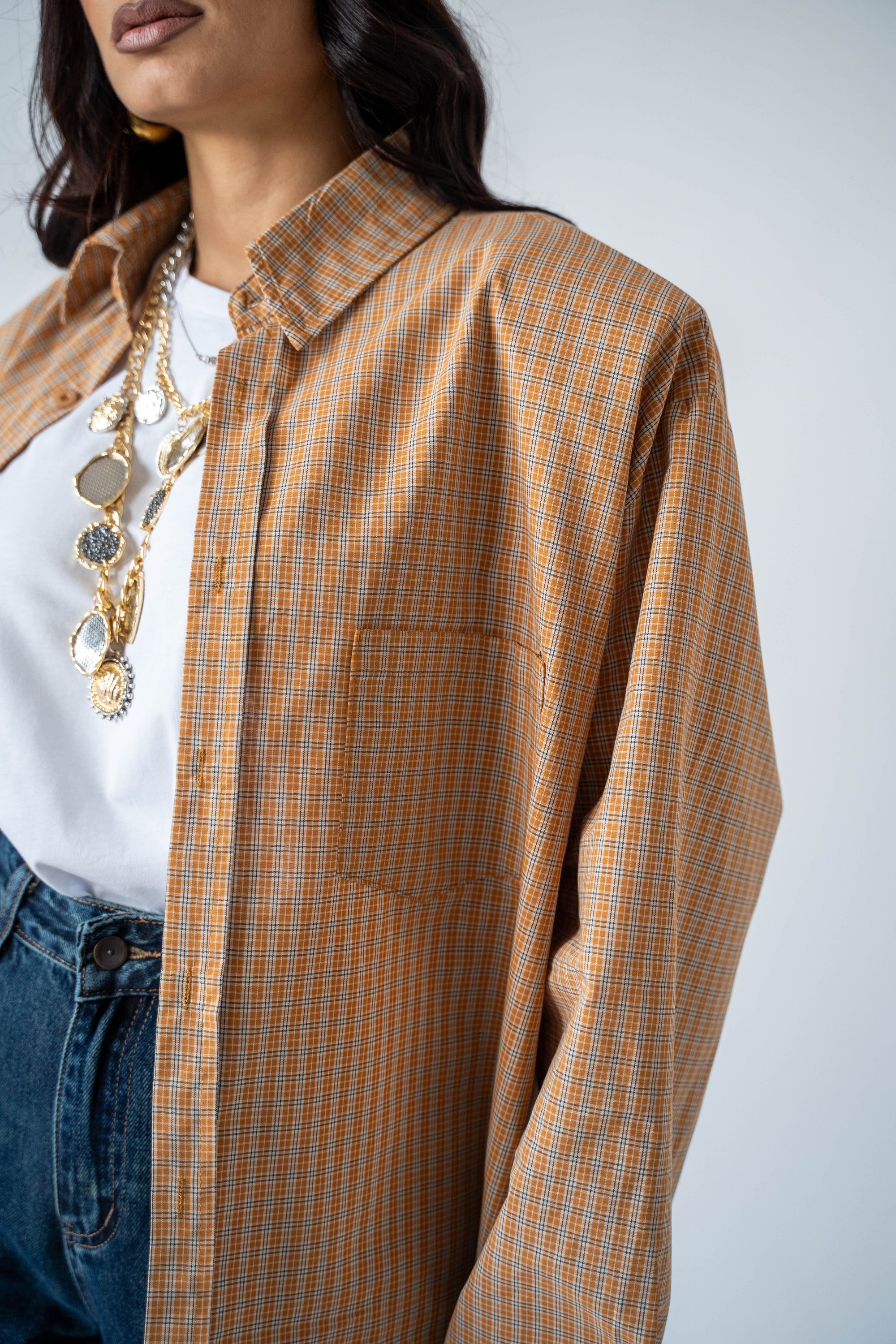 Camicia Over  A Quadri