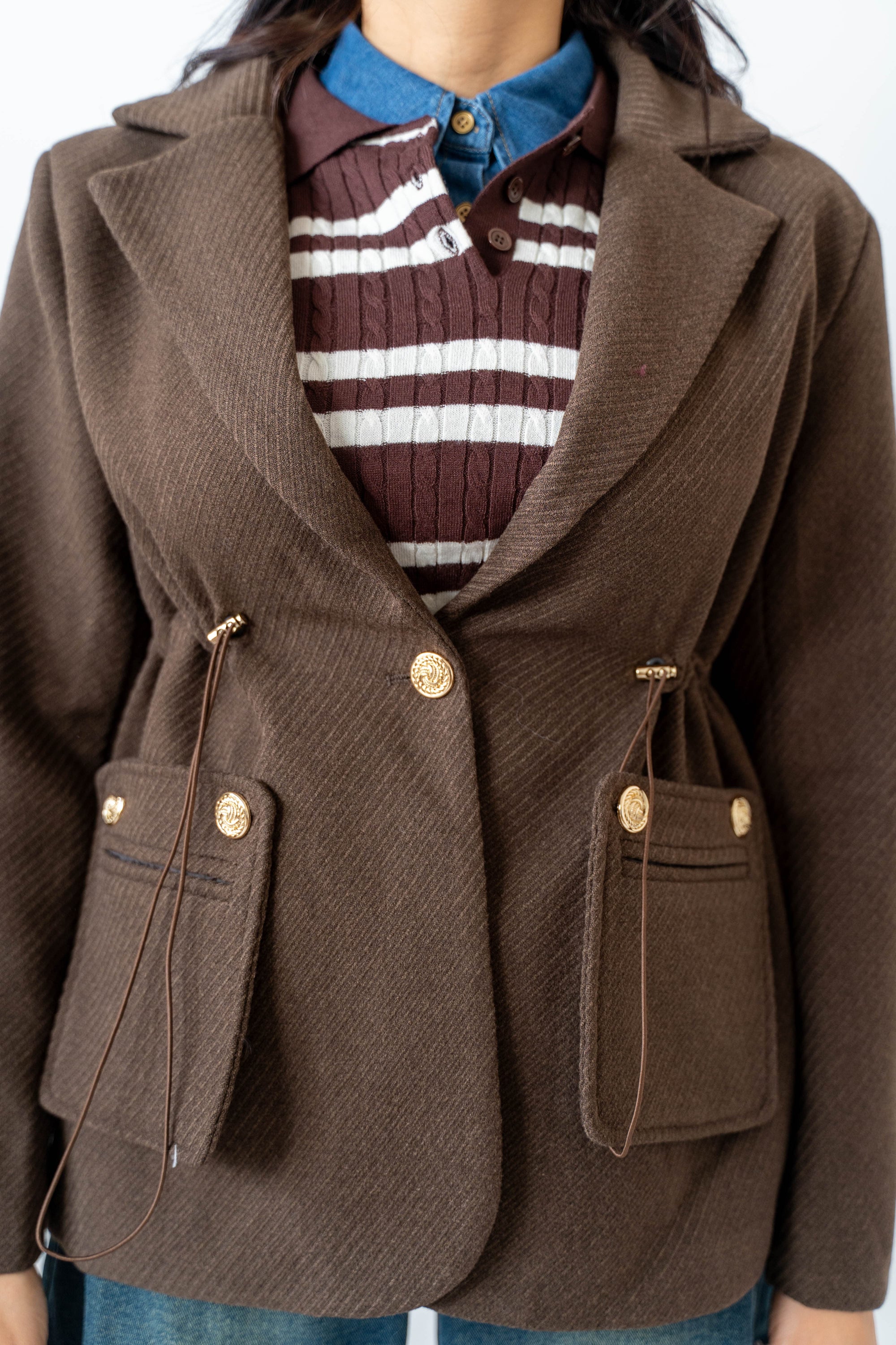 Giacca Monopetto Coffee