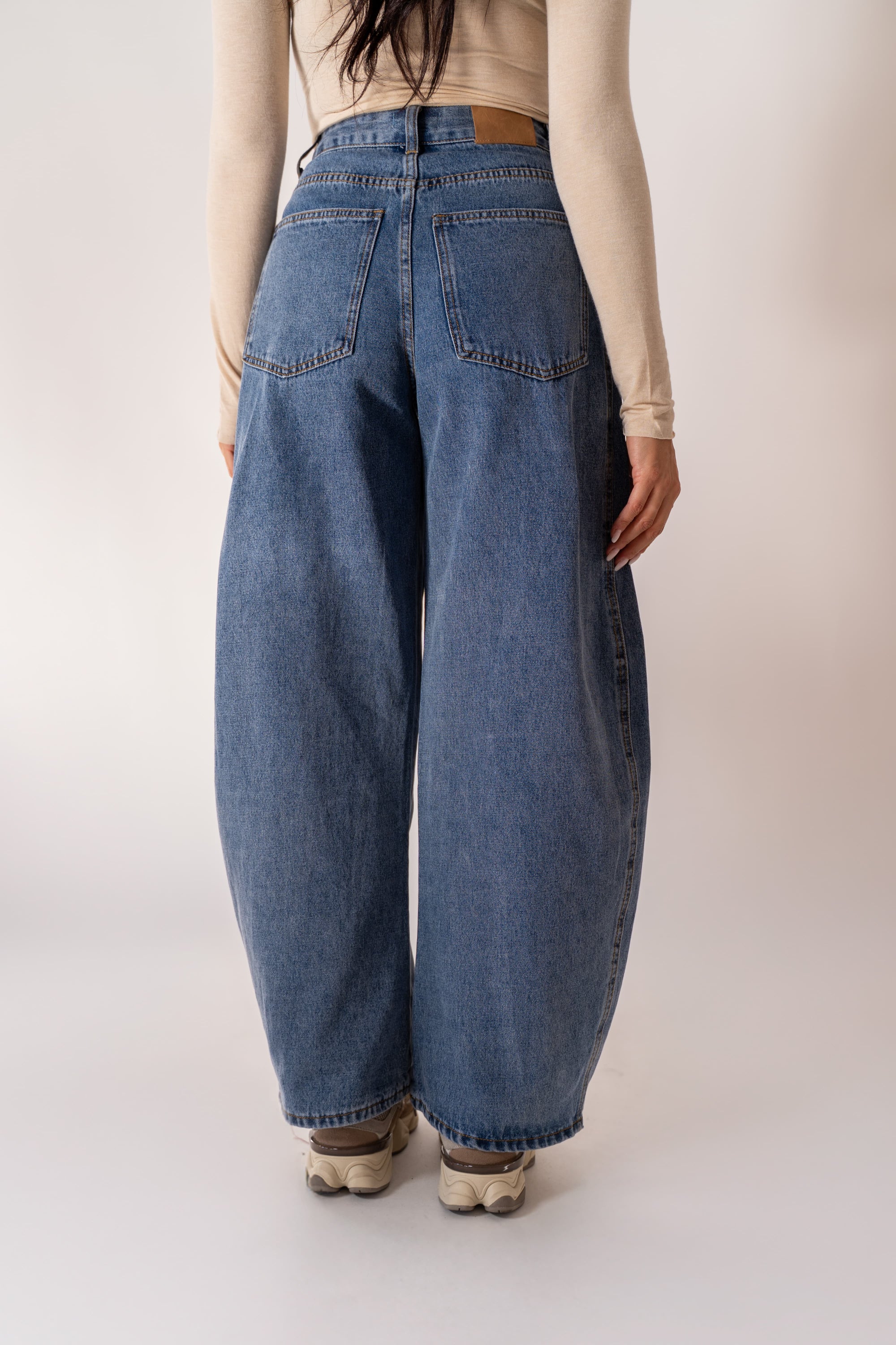 Jeans Balloon Con Borchie