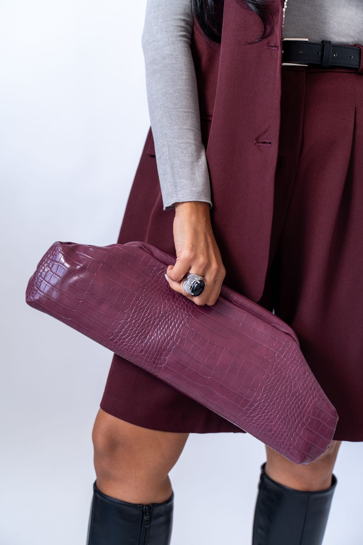 Borsa Baguette In Ecopelle