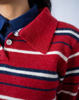 Maglione A Righe Red