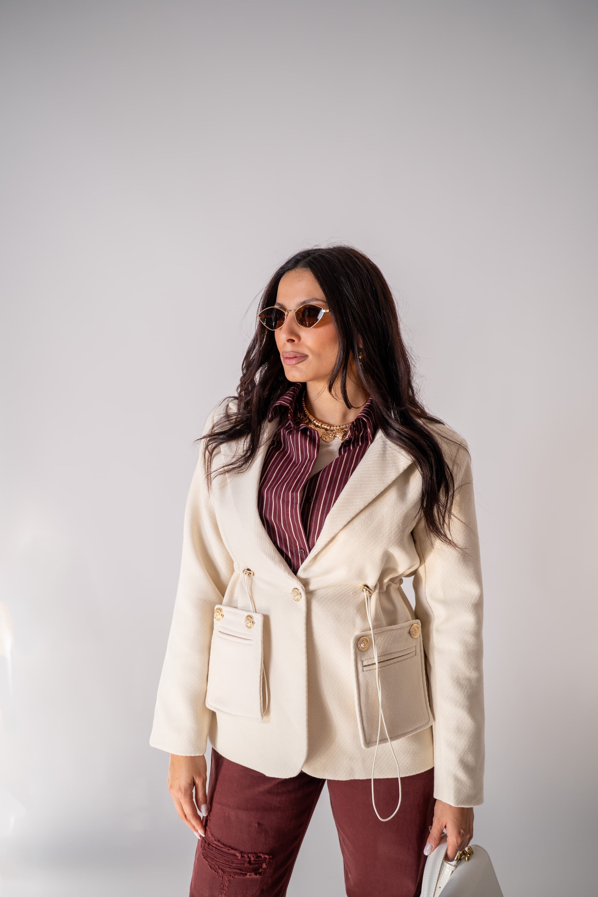 Giacca Monopetto Cream