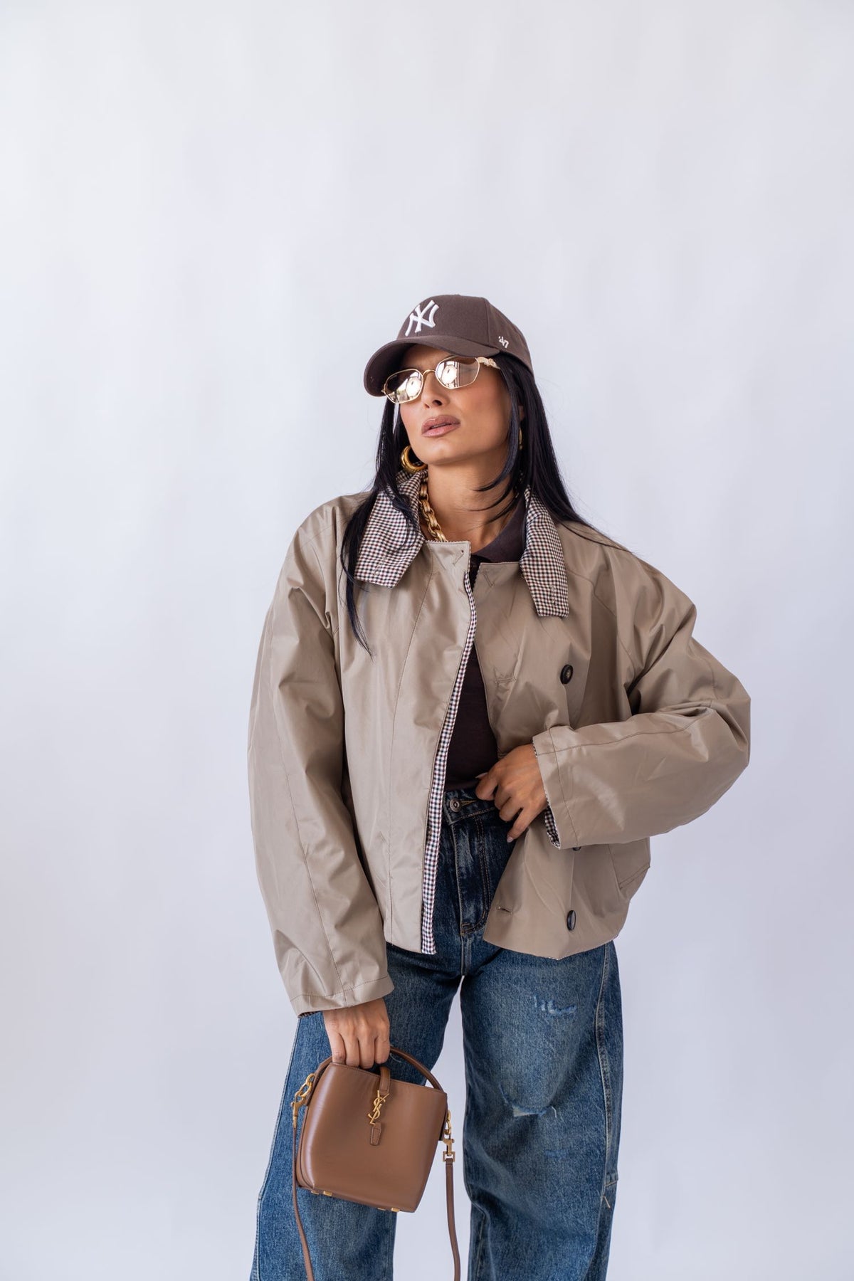 Giubbino Bomber Double Face Mud