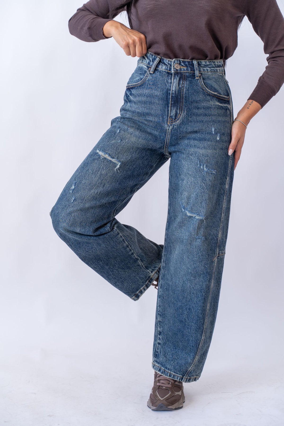 Jeans Balloon Denim Blu