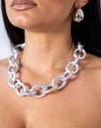 Collana Catena Big Silver