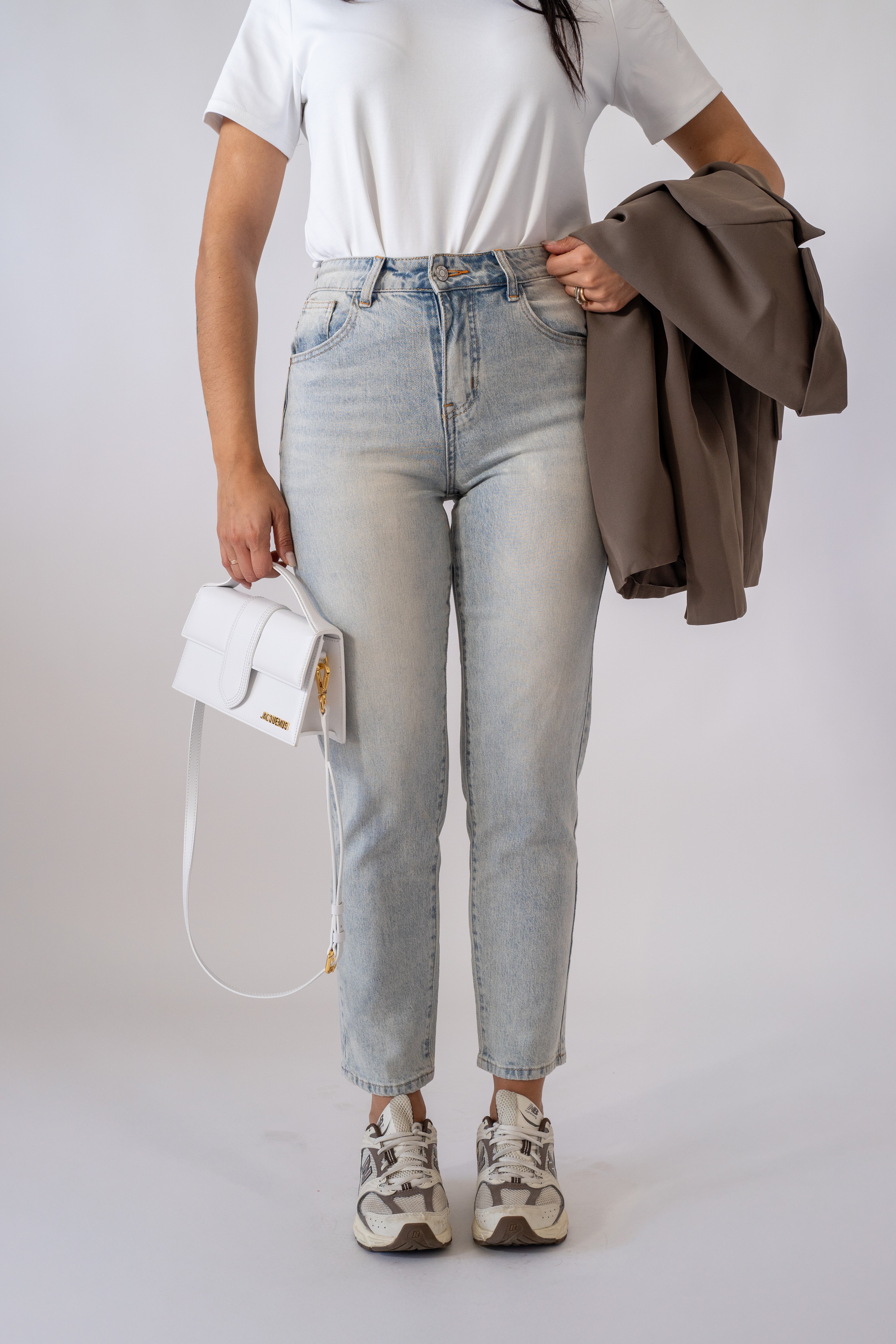 Jeans Mom Denim Chiaro