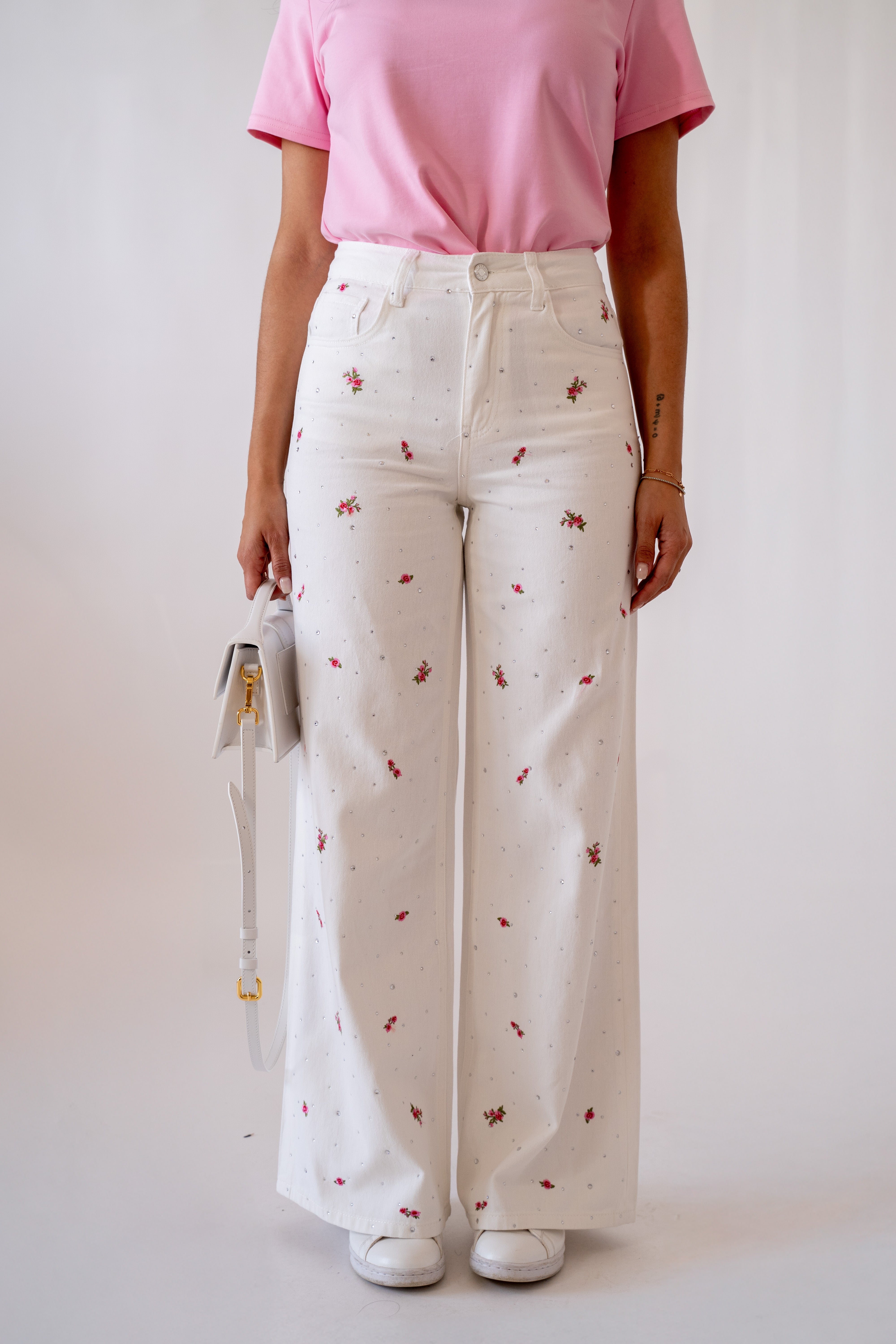 Jeans Palazzo Flowers