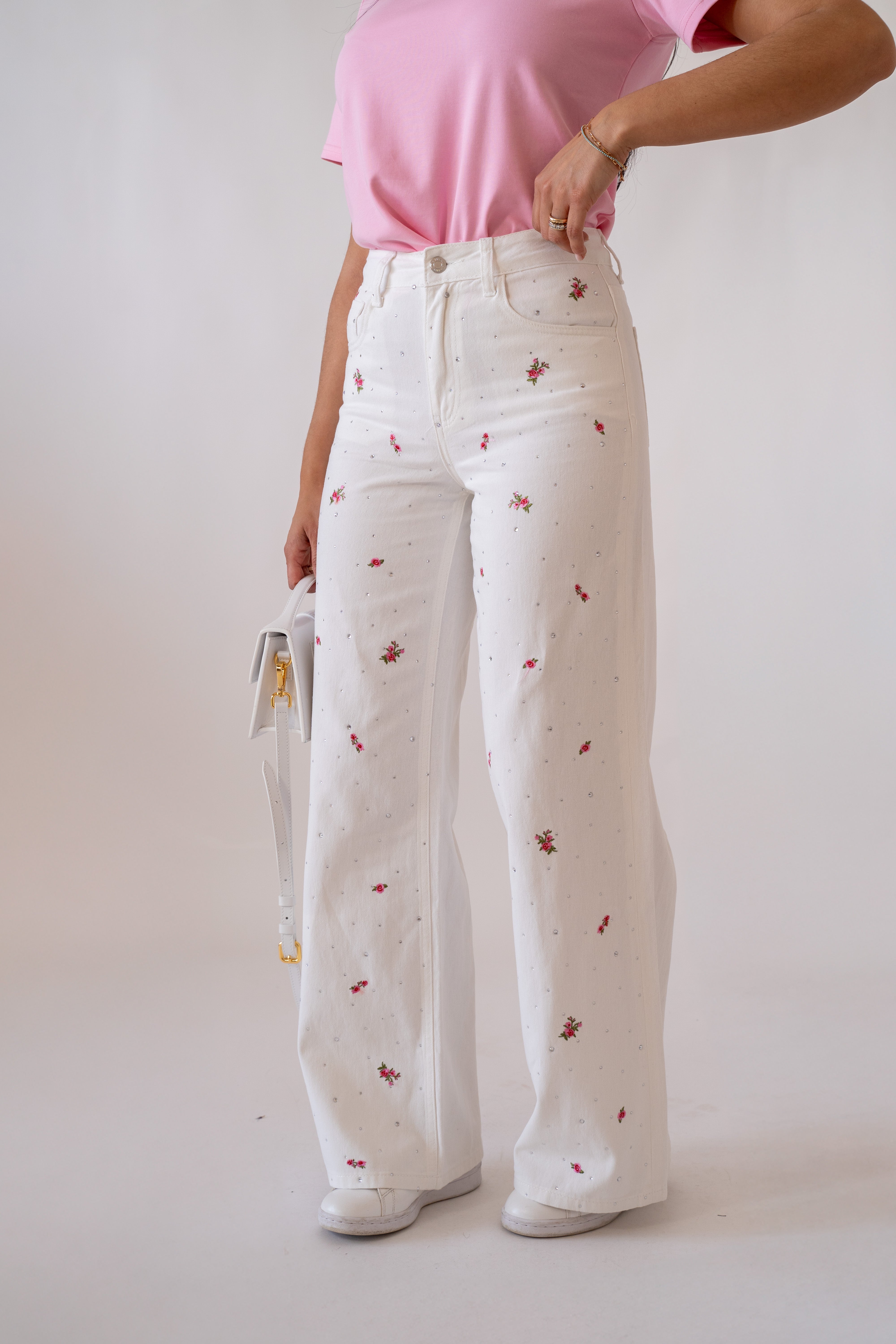 Jeans Palazzo Flowers
