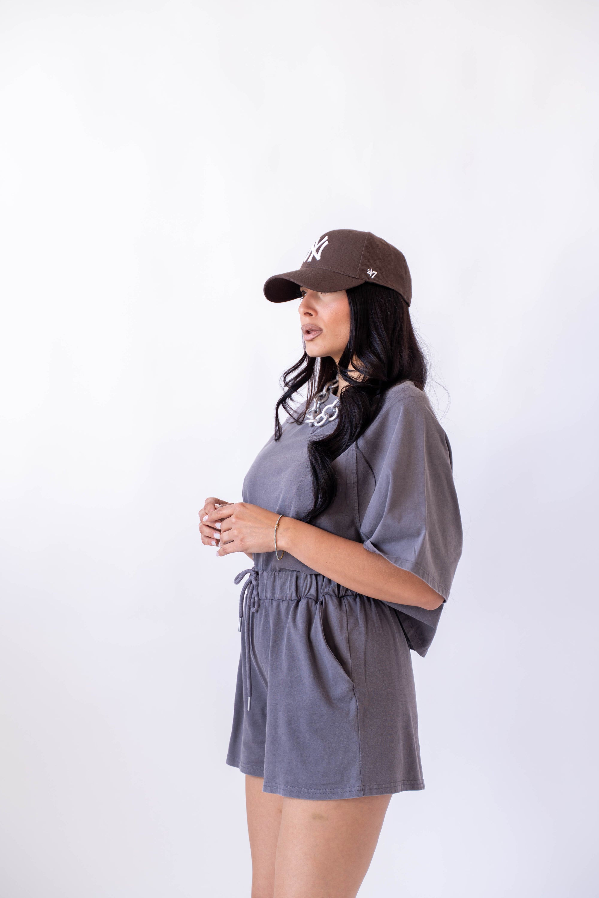Coordinato Maglia Crop E Shorts