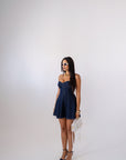 Pre ORDER Mini Dress In Denim - Stylish Moda