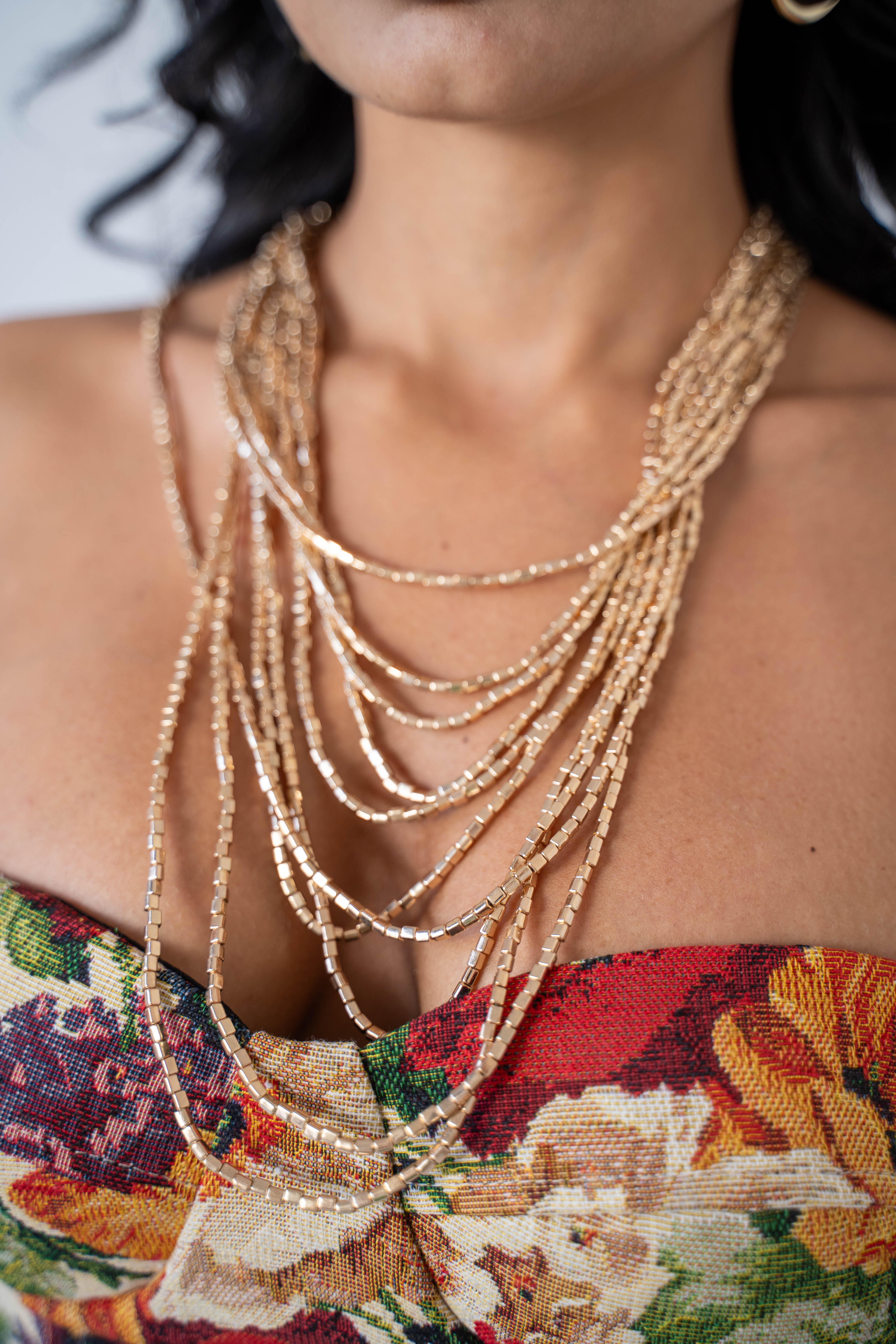 Collana Multifilo Gold