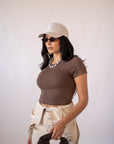 Maglia Crop Basic