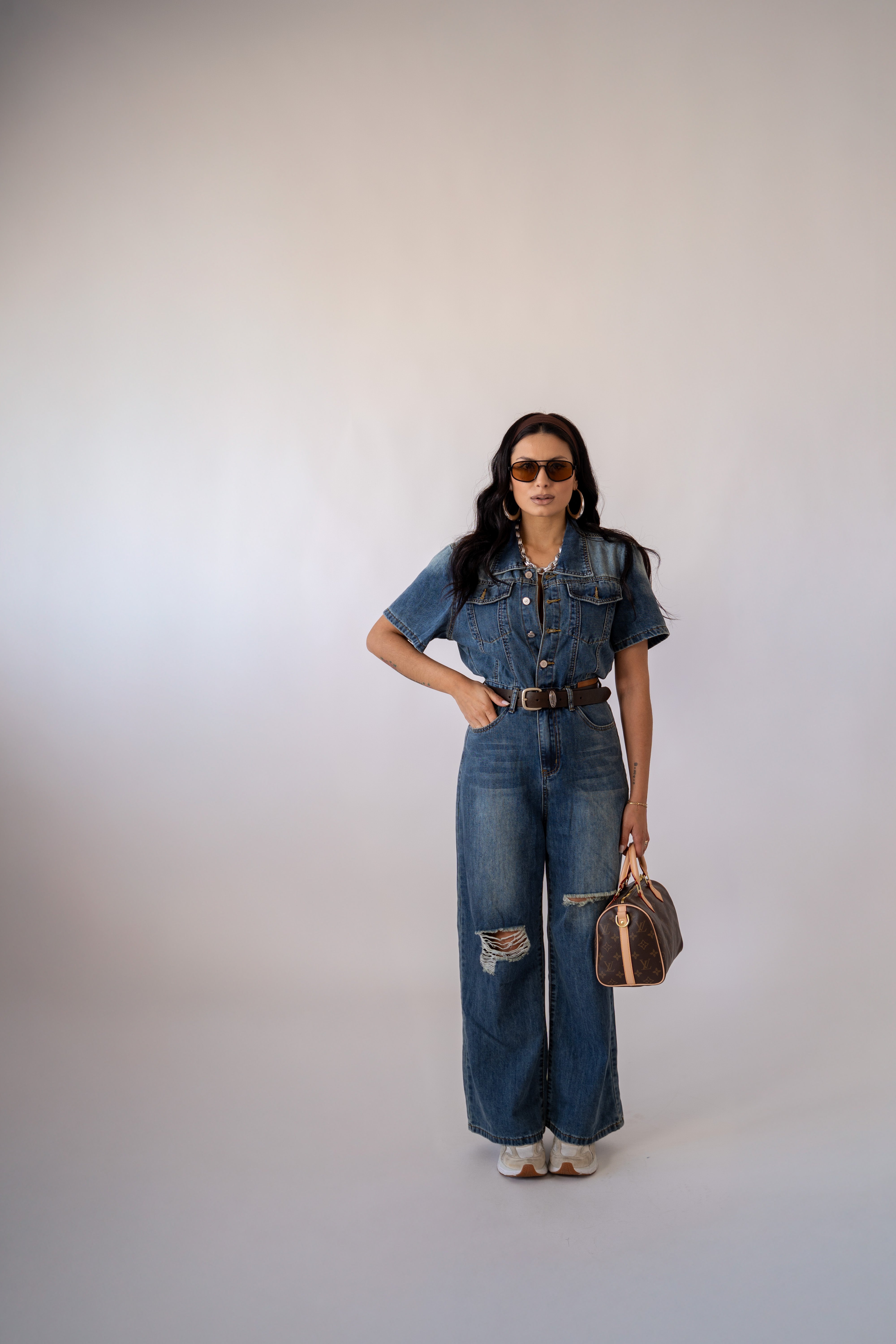 PRE ORDINE Jumpsuit Denim Corinne