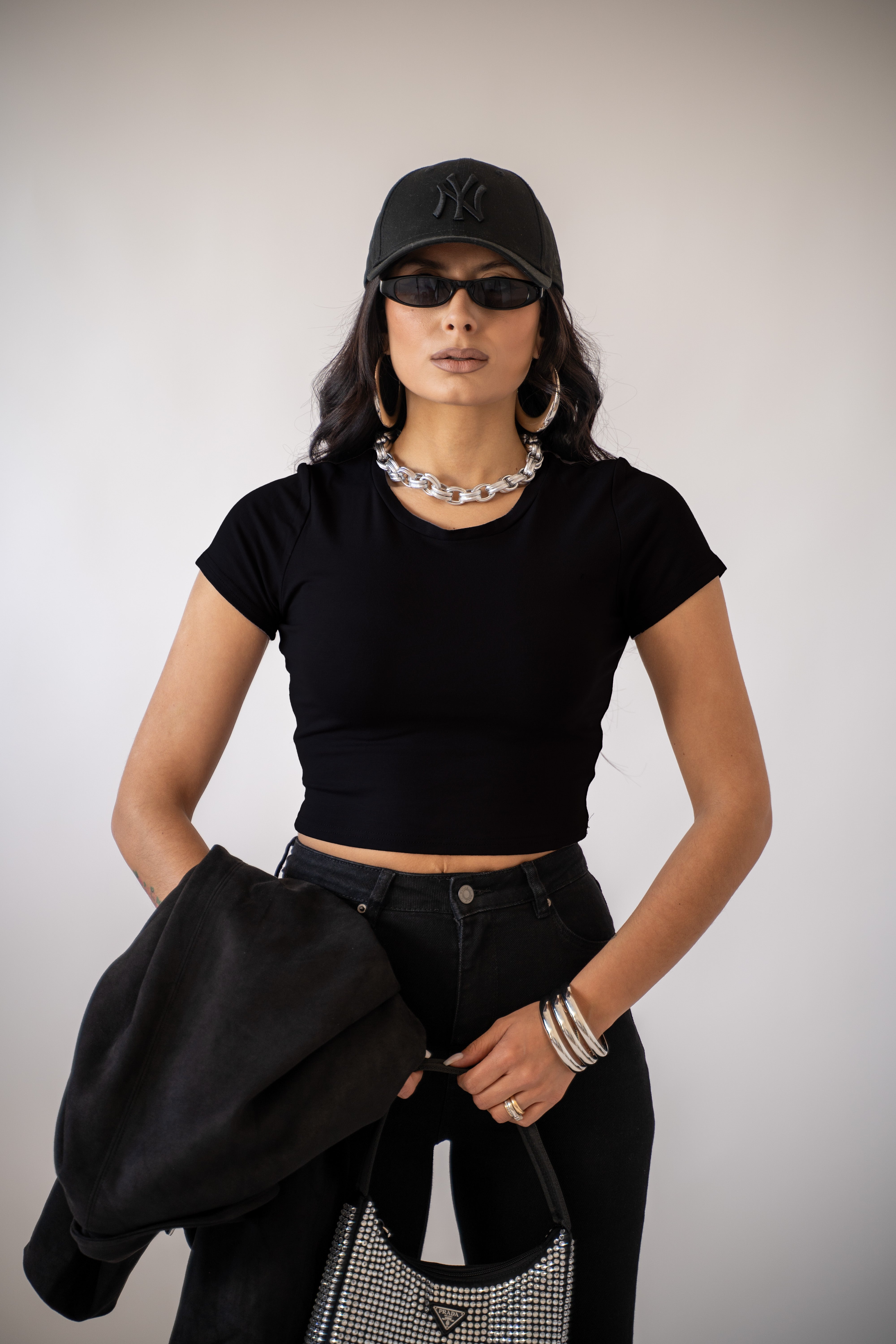 Maglia Crop Basic